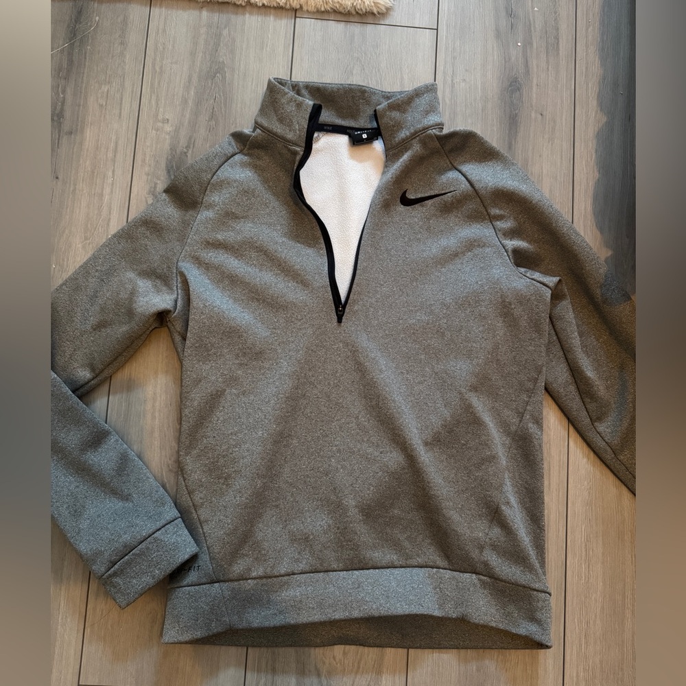 Nike Women's Gray Quarter-Zip Sweatshirt